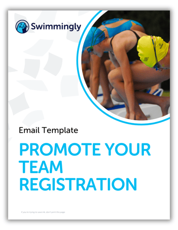 Email Template - Promote Your Swim Team Registration